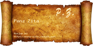 Penz Zita névjegykártya